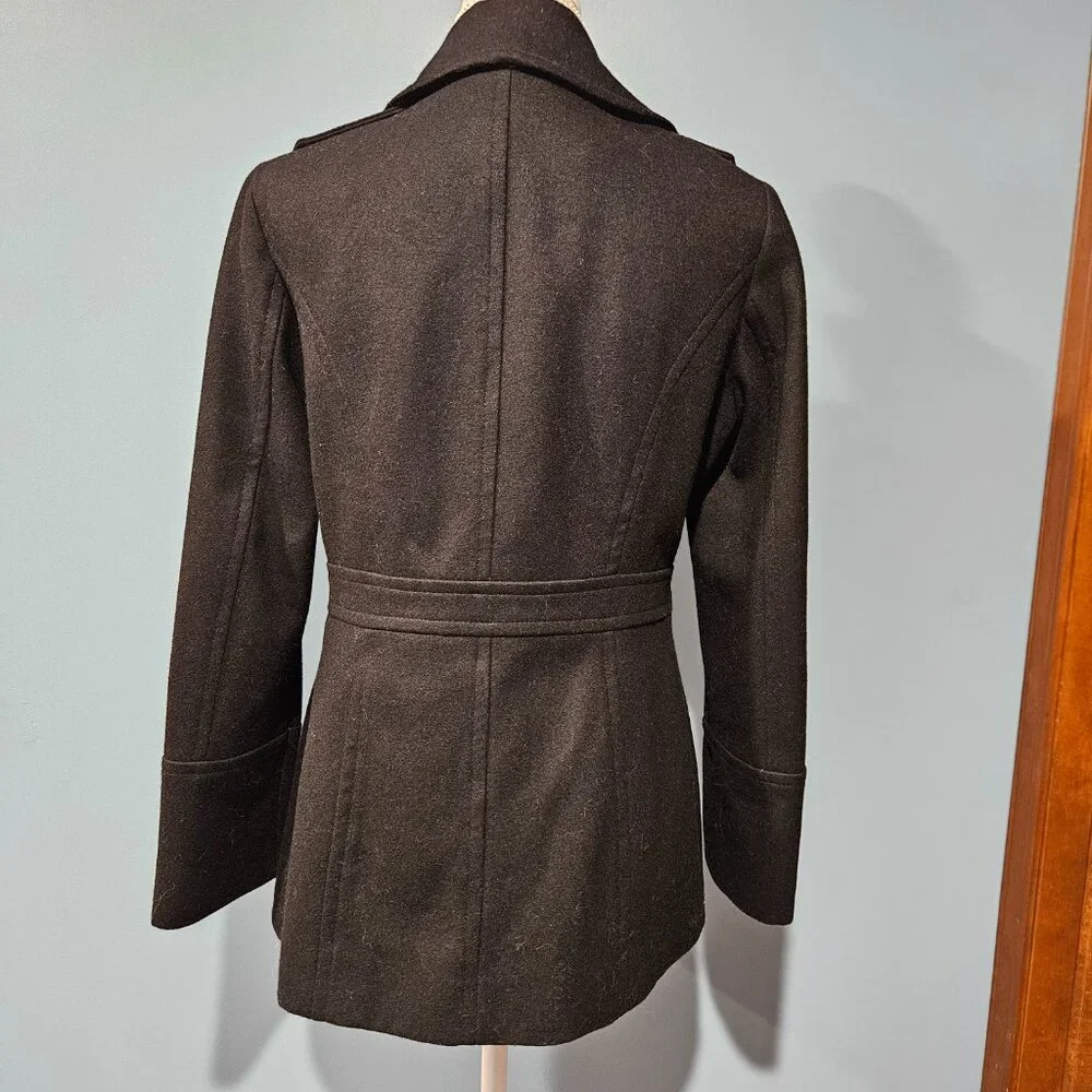 Michael Kors Black Pea Coat - Small - Picture 2 of 7